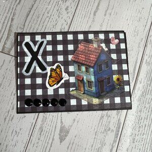 Original ACEO Art Card "X" Homestead" Mixed Media 2025